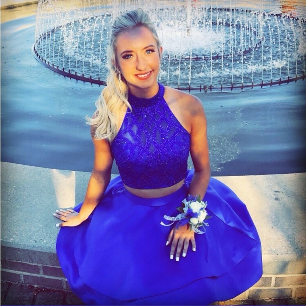 🎇💕Elegant Blue prom/hoco dress✨